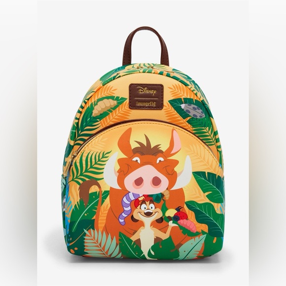 Loungefly Handbags - Loungefly Disney The Lion King Timon & Pumbaa Mini Backpack NEW
